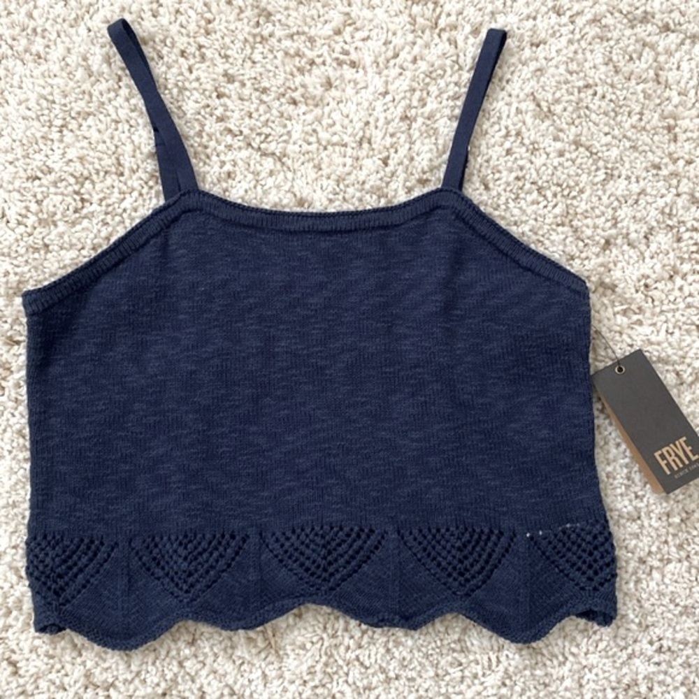 NWT FRYE Crochet Hem Tank - NEW